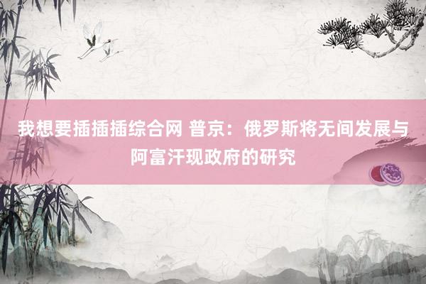我想要插插插综合网 普京：俄罗斯将无间发展与阿富汗现政府的研究