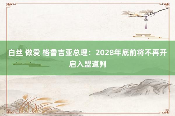 白丝 做爱 格鲁吉亚总理：2028年底前将不再开启入盟道判