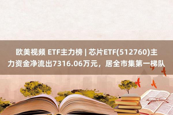 欧美视频 ETF主力榜 | 芯片ETF(512760)主力资金净流出7316.06万元，居全市集第一梯队
