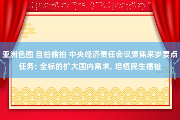 亚洲色图 自拍偷拍 中央经济责任会议聚焦来岁要点任务: 全标的扩大国内需求, 培植民生福祉