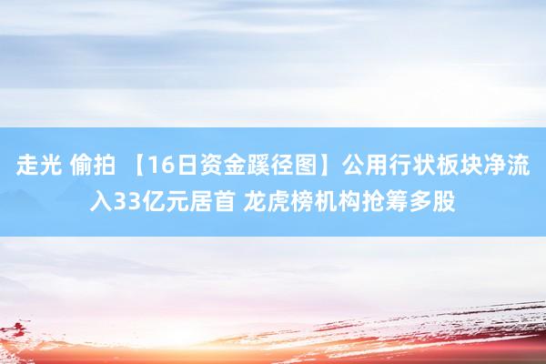 走光 偷拍 【16日资金蹊径图】公用行状板块净流入33亿元居首 龙虎榜机构抢筹多股