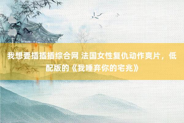 我想要插插插综合网 法国女性复仇动作爽片，低配版的《我唾弃你的宅兆》