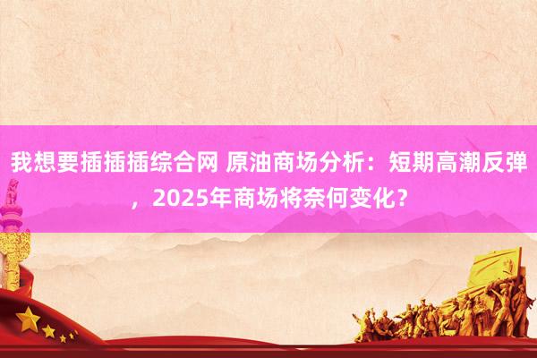 我想要插插插综合网 原油商场分析：短期高潮反弹，2025年商场将奈何变化？