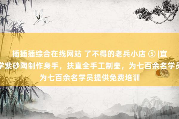 插插插综合在线网站 了不得的老兵小店 ⑤ |宜兴退役老兵自学紫砂陶制作身手，扶直全手工制壶，为七百余名学员提供免费培训