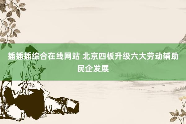 插插插综合在线网站 北京四板升级六大劳动辅助民企发展
