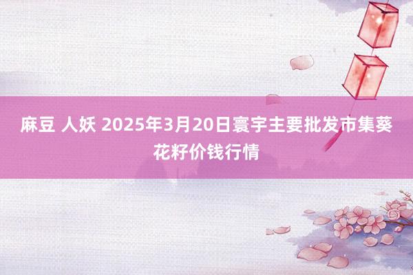 麻豆 人妖 2025年3月20日寰宇主要批发市集葵花籽价钱行情