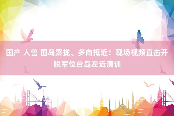 国产 人兽 围岛聚拢、多向抵近！现场视频直击开脱军位台岛左近演训